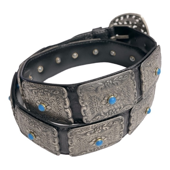 Vintage Nanni Made in Italy metal belt 30 main image 8